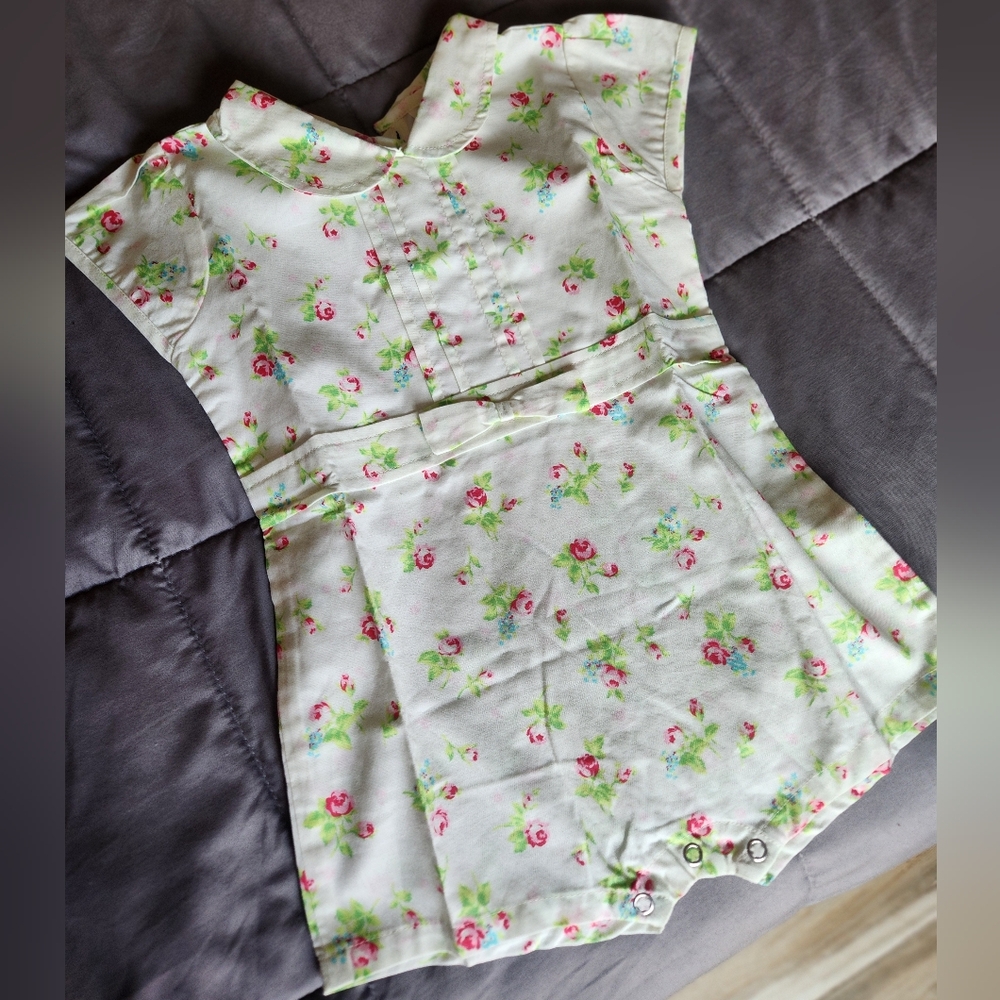 Sweet Honey Rose Floral Shortie Romper Toddler Girls 3T